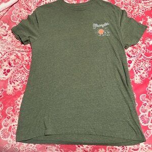 Wrangler Green Fitted Short Sleeve Tee